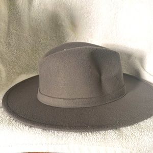 Stone Colored Brimmed Hat For Sale